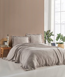 L'essentiel linge de maison Ilda - Mink Juego de colcha doble